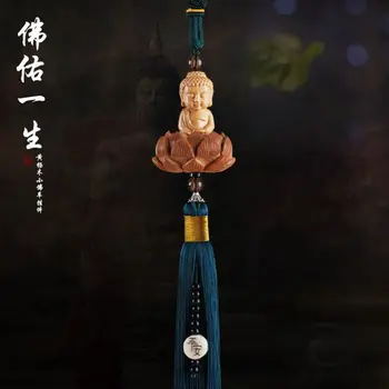 Маленькая статуя Будды Гуаньинь, подвеска с кисточкой, высококачественная креативная подвеска Ins, школьная сумка для безопасности, подвесной кулон для мобильного телефона 23