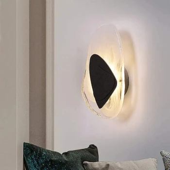 Купить Арт-дизайн Настенный светильник с Нерегулярной графикой Креативный настенный светильник Прикроватное бра для помещения Роскошные Современные Прикроватные лампы для спальни Новые 12