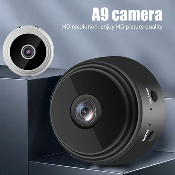2023 Модернизированная мини-WiFi Камера A9 FullHD 1080p Удаленный беспроводной диктофон Видеокамера Камеры видеонаблюдения домашней безопасности 1