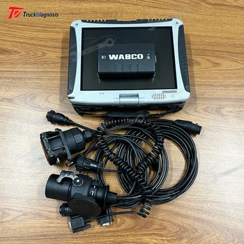 2023 Для диагностического комплекта WABCO (WDI) Диагностический интерфейс прицепа и грузовика WABCO с ноутбуком CF 19 8