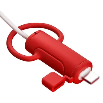Силиконовый протектор кабеля, Защитный чехол для зарядного провода, устройство для намотки кабеля, линия зарядного устройства, Защитный рукав для iPhone 13