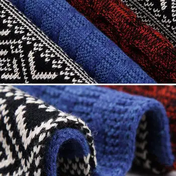 Зимняя мужская шаль, модный повседневный шарф-глушитель, шарфы разных цветов, теплые шарфы 5