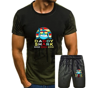Мужская футболка в стиле ретро, винтажная футболка Mommy Sharks, подарок для женщин, футболка 17
