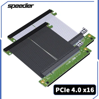 2023 Удлинитель видеокарты PCIe 4.0 x16 Riser Cable [Протестирован RTX 3090 3060 RX6900XT] Двойной Реверс для мини-ПК ITX A4 20