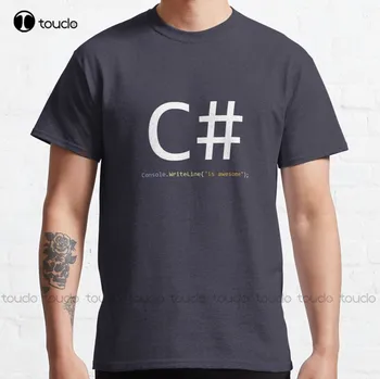 Новый C # - Это потрясающе - Классическое Компьютерное программирование, Хлопковая футболка S-3Xl, Футболка Для собак, Изготовленный На Заказ, Aldult, Подростковый Унисекс, Изготовленный На Заказ Подарок 20