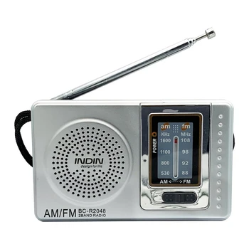 Портативное Карманное Радио Телескопическая Антенна Мини Многофункциональное AM FM-Радио на Батарейках для Пожилых людей