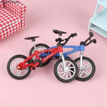 Модель велосипеда из сплава, пальчиковая игрушка, литая копия для кукольного домика, миниатюрный горный велосипед для коллекций бутиков, декор для кукольных домов 10