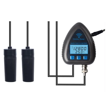 Tuya Wifi 5в1 Тестер качества воды Онлайн монитор TDS EC S.G Измеритель солености и температуры Измеритель PH в бассейне Штепсельная вилка ЕС 18