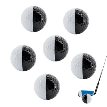 Мячи для гольфа для помещений 43 мм Тренировочные мячи для гольфа для тренировки свинга Реалистичные ощущения и ограниченное использование в полете в помещении или на улице Для