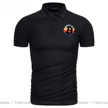 Рубашки-поло с биткойнами, Мужская Женская Брендовая одежда Унисекс, Высококачественная мужская рубашка-поло с логотипом Bitcoin, Деловая рубашка с биткойнами и криптомонетами 18
