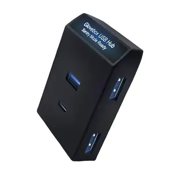 Мини-бардачок USB-концентратор USB-док-станция для расширения Портативное прослушивание музыки Подключи и играй 3