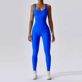 Бесшовный комбинезон, женский цельный костюм для йоги, набор для фитнеса, подтягивающий живот, Высокоэластичное спортивное боди, спортивная одежда 23