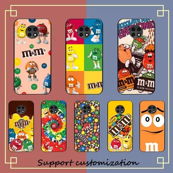 M-M & Ms-s C-шоколадный чехол для iphone Redmi Note 4 X 5 A 6 7 8 Pro T 9 Pro 9S 10 Pro 11 Pro 11S 11Epro PocoM3pro 22