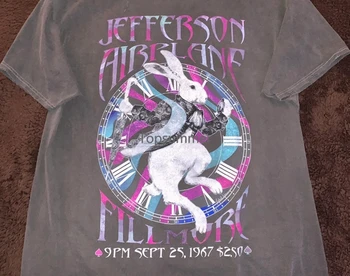 Винтажная футболка Fill More Jefferson Airplane Bunny Black унисекс S-5Xl By638 20