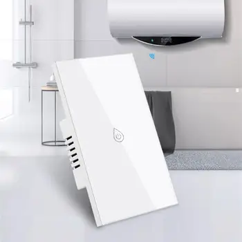 Умный выключатель водонагревателя Tuya WiFi, умный сенсорный выключатель, Поддержка приложения Smart Life, Голосовое управление Alexa Home Assistant 13