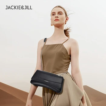 Jackie & Jill Новая женская сумка через плечо в стиле ретро с цепочкой под мышками, женская высококачественная квадратная однотонная