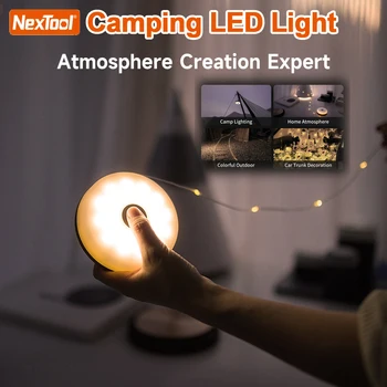 Nextool Светодиодная лента для кемпинга, атмосферная лампа, перезаряжаемые портативные гибкие полосы, теплая белая лампа для украшения палатки 12