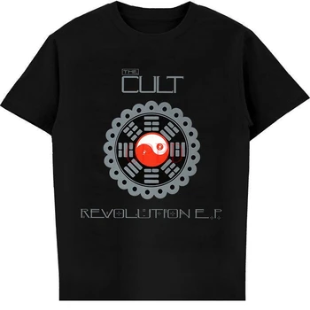 Новый логотип рок-группы THE CULT - Revolution, мужская Белая черная футболка, размер S-4XL, повседневная футболка с коротким рукавом, новинка 22