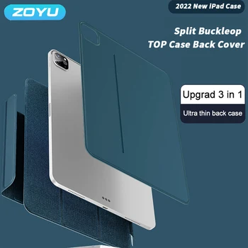 ZOYU Magnetic Smart Cover для iPad 10 10.9 Pro 12.9 11 2022 Capa, Для iPad Air4 /5 10.9 mini 6 Чехол с защитой от изгиба с разъемной пряжкой