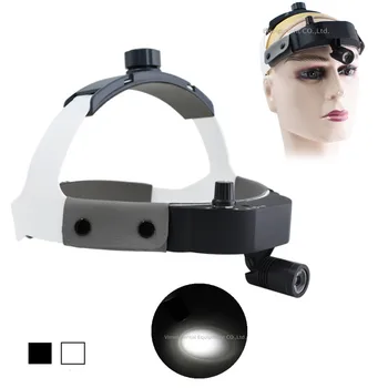 3 Вт Светодиодная повязка на голову, хирургический головной светильник, Перезаряжаемая лампа, Регулируемая для стоматолога