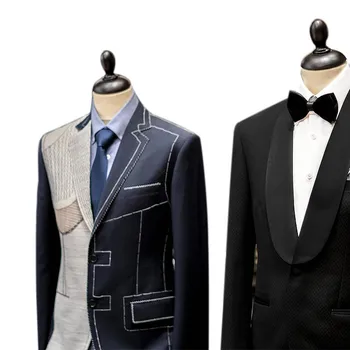 Индивидуальный деловой повседневный приталенный официальный наряд для жениха, свадебный мужской комплект для жениха высокого класса 11