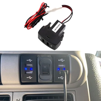 Автомобильное Двойное USB-Зарядное Устройство 5V 2.1A Автомобильная USB-Розетка Автомобильные Аксессуары для Iveco Truck Stralis Hi-Way Eurocargo 10