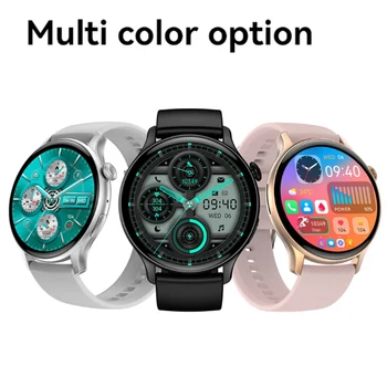 2023 Новые Смарт-часы с Bluetooth-Вызовом, Мужские 1,43-дюймовые Смарт-часы-Браслет для Motorola Moto G50 Samsung Galaxy A72 Xiaomi Redmi 12C 18