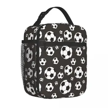 Футбольный Мяч для любителей спорта, изолированные пакеты для ланча, сумка-холодильник, контейнер для ланча, герметичный ланч-бокс, сумка-тоут для мужчин, женщин, пляжа 22