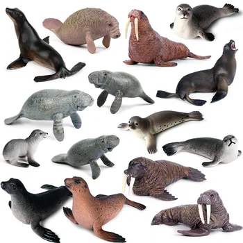 Полярные животные Моделирование детского научного образования Морская биологическая модель Тюлени, моржи, ламантины, морские собаки, игрушки, украшения 16