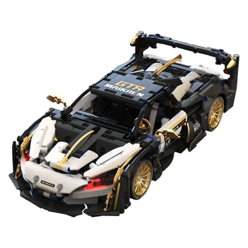 Технический Moc1: 14 Platinum MC Модель суперспортивного автомобиля Строительные блоки Creative Speed Знаменитые игрушки для сборки автомобилей Подарок ко Дню защиты детей 17