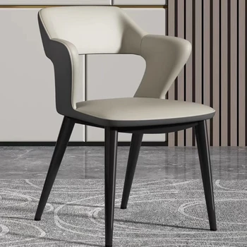 Дизайнерские Стулья для гостиной Nordic Портативные Ленивые Расслабляющие Кожаные кресла Для гостиной класса люкс Sillas Plegables Мебель для комнаты MQ50KT 6