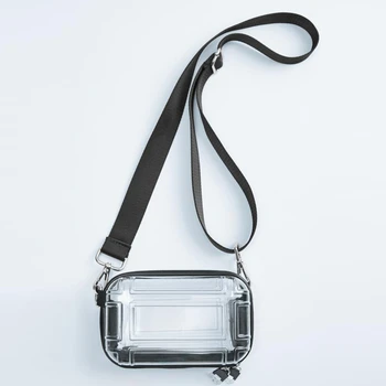 Женская сумка Через плечо, Прозрачная косметичка из ПК, дизайнерский чемодан, сумки-мессенджеры на молнии, мини-косметички для стирки 22