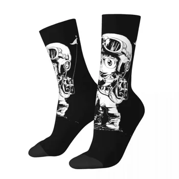 Красочные милые спортивные носки Arale Dr Slump из аниме, полиэстеровые носки средней длины для унисекс 6