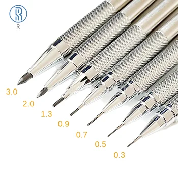 0.3/0.5/0.7/0.9/1.3/2.0/3.0 мм Механический карандаш для рисования Автоматическим Карандашом Школьные Канцелярские принадлежности Офисные аксессуары 18
