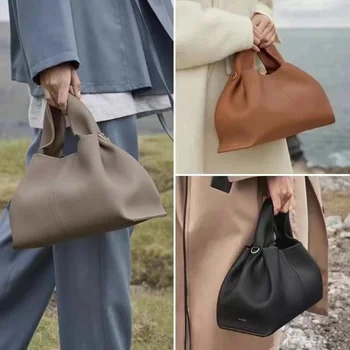 Большие сумки для рук для женщин, роскошный бренд, модный кожаный дизайн, полумесяц, однотонное седло через плечо, женская сумка через плечо 8