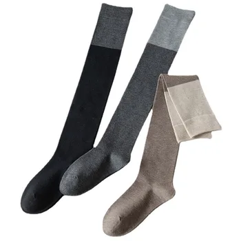 Женские весенне-осенние носки Tide, длинные носки для девочек в корейском стиле, длинные носки для школьниц, кавайные чулки до бедер 10