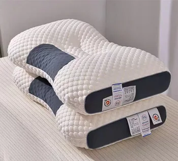 Новая разделительная подушка для спа-массажа 3D для облегчения сна и защиты шеи, подушка для постельного белья из вязаного хлопка 15
