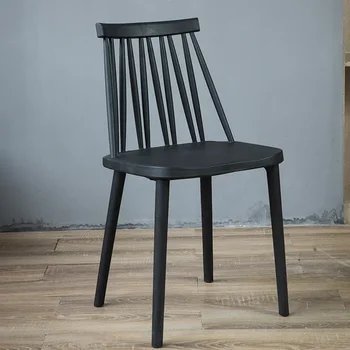 Скандинавский стул современный минималистичный ленивый табурет с пластиковой спинкой стол и стул для отдыха обеденный стул кофейный стул стул для чая с молоком
