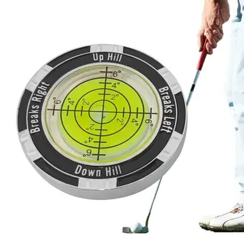 Маркер для зеленого мяча для гольфа, круглый считыватель пузырькового уровня, Высокоточное приспособление для игры в гольф, Горизонтальная шкала, Аксессуары 10