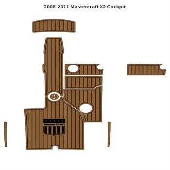 Настраиваемый настил лодочной палубы для 2006-2011 Mastercraft X2 - коврик для палубы из искусственного тика из пены EVA с самоклеящейся основой 22