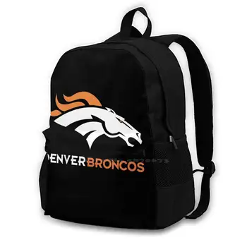 Рюкзаки Broncos-Denver для мужчин, женщин, подростков, девочек, сумки с логотипом