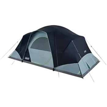 Семейная кемпинговая палатка Coleman Skydome XL, купольная палатка на 10 человек с 5-минутной установкой, включает дождевик, сумку для переноски, карманы для хранения 4
