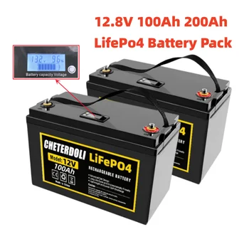 Aleaivy 12,8 В 100Ah 120Ah LiFePO4 аккумуляторная батарея 12 В литий-железо-фосфатная аккумуляторная батарея Lifepo4 Инструменты для солнечных батарей 9