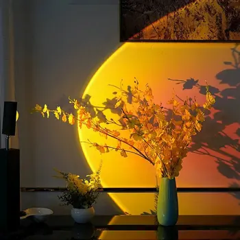 Декоративная лампа Sunset Light Красивый и элегантный фон для настенных принадлежностей Креативный ночник Sunset Lamp 18