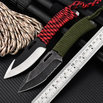 Точечные поставки уличных прямых ножей, уличных ножей высокой твердости и остроты, ножей для выживания, тактической рыбалки и кемпинга.