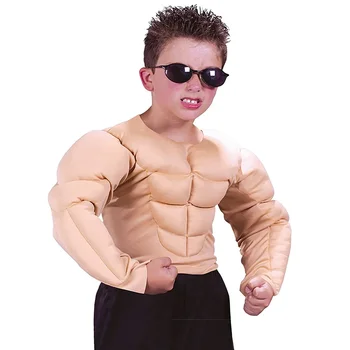 Детский костюм борца в мышечной рубашке, костюм на Хэллоуин для мальчиков, костюм в мышечной рубашке 20