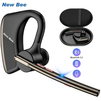 Новые наушники Bee M50 Bluetooth 5.2, беспроводные наушники с двойным микрофоном, гарнитура громкой связи на английском/русском языках, прямая поставка