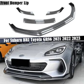 Передний бампер автомобиля, спойлер, Нижняя часть обвеса, Защита сплиттера для Subaru BRZ, Toyota GR86 2021 2022 2023, Автомобильный стайлинг 13