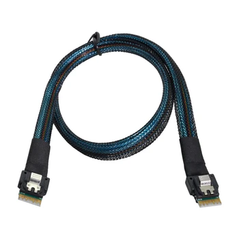 CY PCI-E Slimline SAS 4.0 SFF-8654 4i 38pin Хост для SFF-8654 Тонкий Целевой кабель SAS 50 см 1