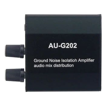 AU-G202 Шумоизолятор Контура Заземления Аудиомикшер Пластиковый Аудиомикшер Аудиомикшер С 2 Входами и 2 Выходами Для Игровых Консолей PC PS 1